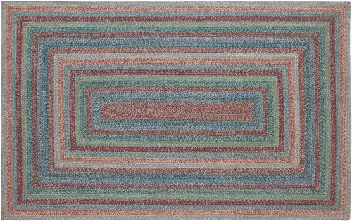 Miniatura 13 de VHC Brands Alfombra de yute multi medio círculo con almohadilla 19.5x36