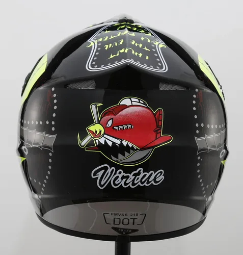 Miniatura 3 de Casco de motocross todoterreno, casco para moto de calle, casco para motocicleta, ATV, BMX, MX, con guantes, gafas y máscara para unisex, jóvenes