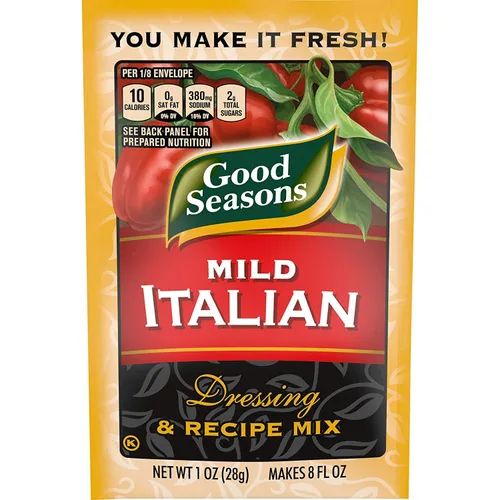 Miniatura 5 de Good Seasons - Mezcla de aderezo de ajo y hierbas y receta (6 unidades) + Mezcla de aderezo italiano suave e receta (6 unidades)