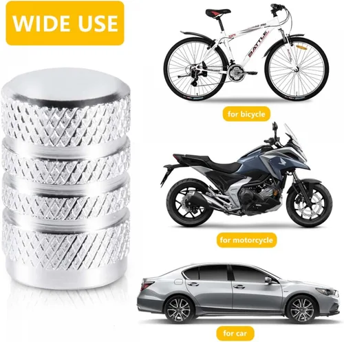Miniatura 5 de SenseYo 10 tapas de vástago de válvula de neumático con anillo de sellado, aluminio anodizado a prueba de fugas, tapa de aire universal para autos