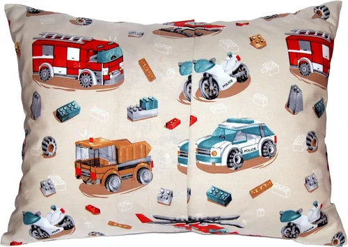 Miniatura 2 de Funda de almohada de algodón para niños pequeños de 13 x 18 pulgadas - Funda de almohada de policía para niños, funda de almohada de viaje pequeña