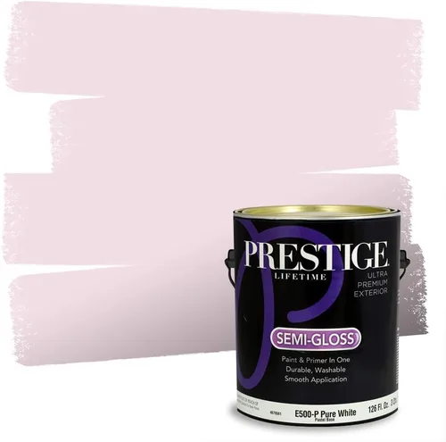 Miniatura 58 de Prestige Paints - Pintura exterior e imprimación en uno, 1 galón, plano, E500-P-A011GP