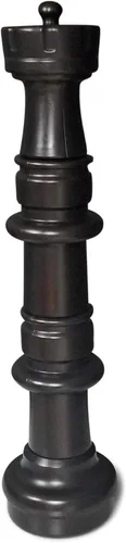 MegaChess Pieza de ajedrez de plástico individual – Rook – 40.5 pulgadas de alto – Negro o blanco – Este artículo es un componente del juego de 1.