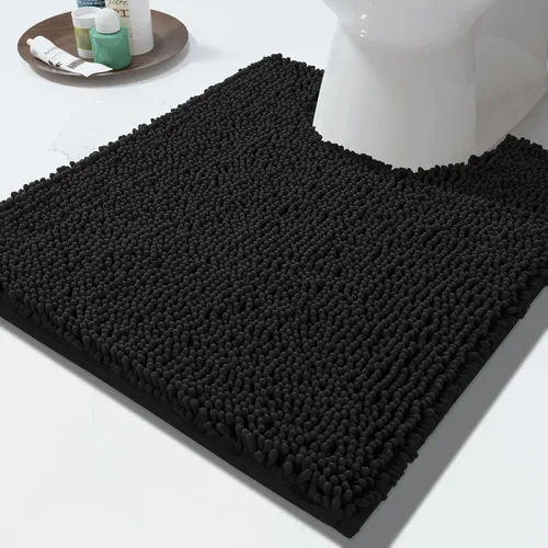 Miniatura 63 de Yimobra Alfombras lavables para baño, alfombra de baño de chenilla súper suave y absorbente para piso y alfombra, alfombra antideslizante de secado