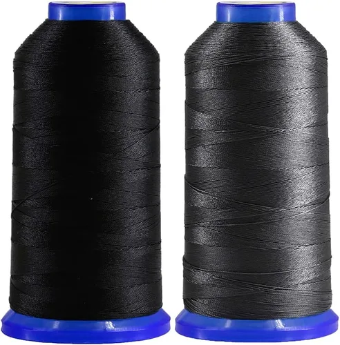 Miniatura 17 de Selric [1300 yardas/26 colores disponibles] Tex 90 Hilo de nailon unido para costura de cuero 280D/3 T90#92 Hilo de tapicería resistente para cuero