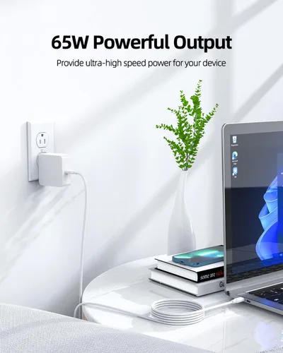 Miniatura 6 de Cargador de portátil USB C de 65 W para Samsung Galaxy Book Pro y Book 6 5 4 3, cargador rápido compatible con adaptador de fuente de alimentación