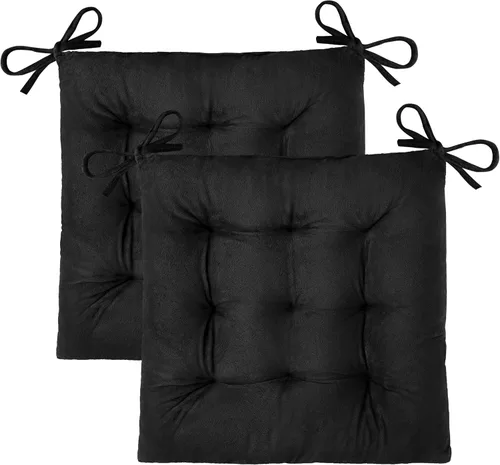 Miniatura 29 de OVOV 1 paquete de cojines para sillas de comedor, cojines de asiento suaves para sillas de escritorio de cocina, cojines cuadrados para sillas