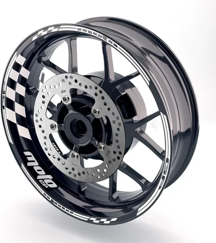 Miniatura 10 de MC MOTOPARTS Calcomanías de vinilo brillante para llantas de 17 pulgadas, compatibles con ZX-10R ZX-10RR ZX-6R ZX-6RR 636 Z900 Z1000 Z650 Ninja 400