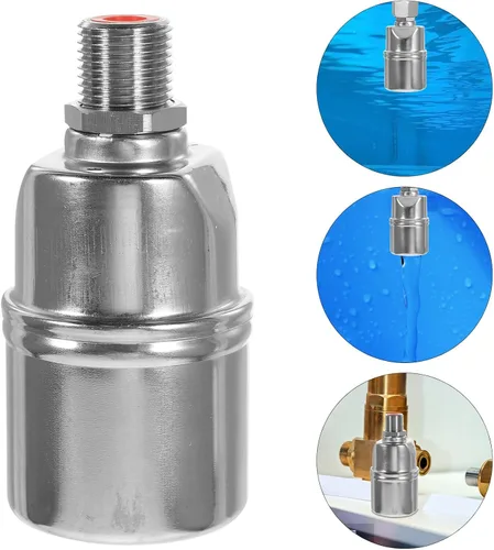 Miniatura 5 de Válvula de flotador de canal de agua de acero inoxidable Válvula automática de control de nivel de agua para tanques piscinas estanques entrada