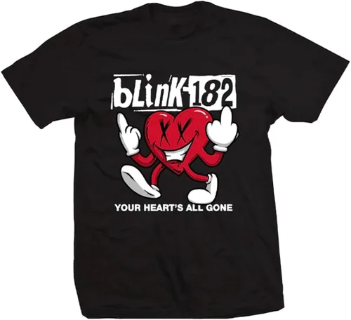 Blink-182 Camiseta de manga corta para hombre con gráfico Your Heart's All Gone - por Blink 182