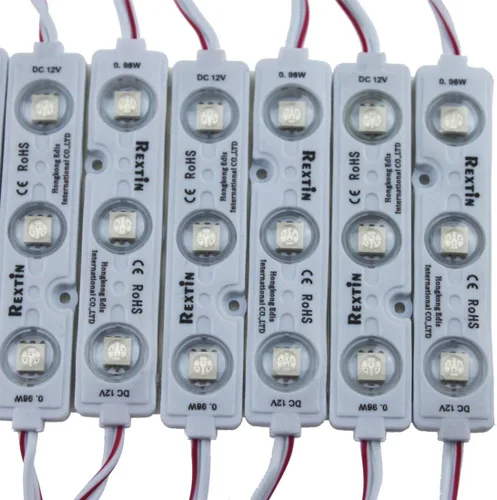 – Módulo superbrillante de 200 unidades, 3 LED, amarillo, 5050, SMD, 66-72 lúmenes por módulo, luz decorativa impermeable, para cartel con letras,