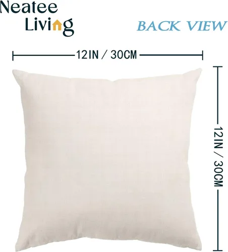 Miniatura 2 de Juego de 4 fundas de almohada de otoño de 12 x 12 pulgadas, fundas de almohada de calabazas de Acción de Gracias, fundas de cojín decorativas