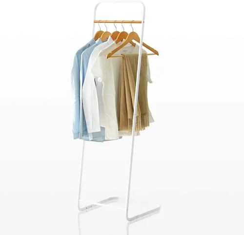 Miniatura 8 de JEFEE Perchero para colgar ropa, perchero simple para exhibición de almacenamiento de ropa, perchero de metal resistente, percheros de pie