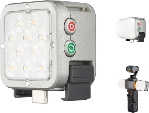 Miniatura 11 de Harlowe Atom 2 Pocket Duo Kit - Mini luz magnética para cámara de 2 W - Luz de llenado con sensor de movimiento recargable tipo C para vlogging