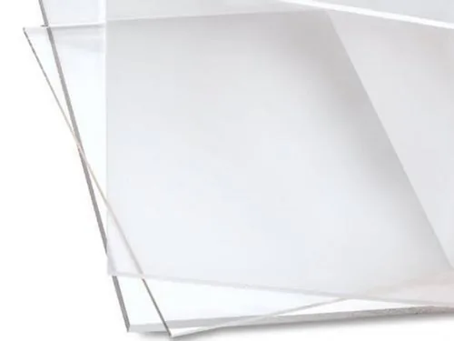 Lámina acrílica fundida, 12 x 24 pulgadas, transparente, 0.177 in de grosor, utilizada en instalaciones de arte, modelos, exhibición y señalización,