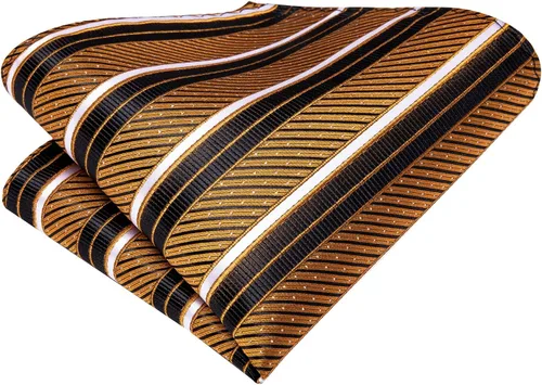 Miniatura 208 de Dubulle Corbata tejida de cachemira para hombre y gemelos de pañuelo para hombre, conjunto de gemelos para boda formal y negocios
