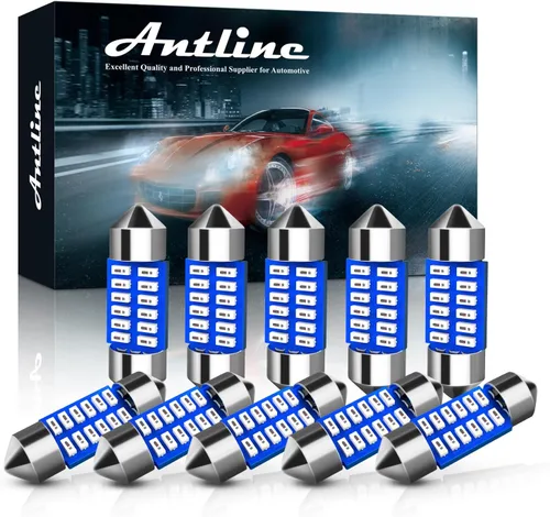 Miniatura 8 de Antline 6614 6641 6612F 6615 F30-WHP TS-14V1CP Bombilla LED de 1.142 in 1.14 pulgadas, amarillo ámbar, superbrillante, Canbus, libre de errores, 12