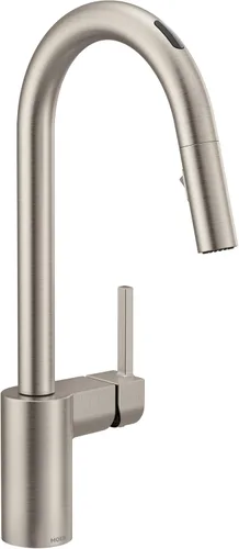 Miniatura 20 de Moen Align Grifo de cocina Motionsense Wave con un solo sensor sin contacto, de un mango de arco alto moderno con acoplamiento de reflejo