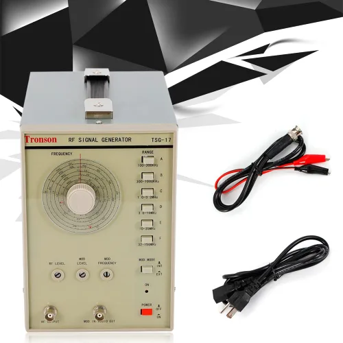 Miniatura 5 de Generador de señal TSG-17, generador de señal de radiofrecuencia de alta frecuencia RF/AM de 110V 100kHz-150MHZ