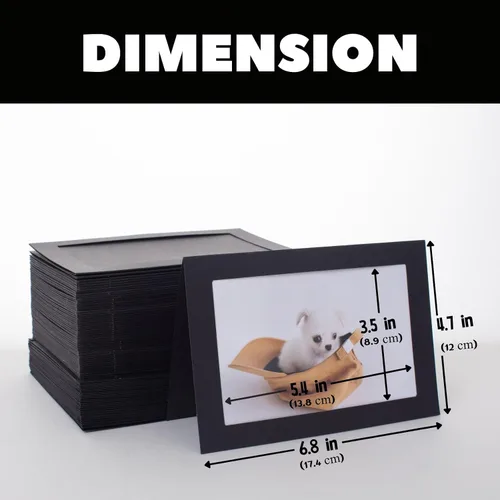 Miniatura 2 de 100 unidades de tarjetas con marco de fotos y sobres de 4x6 pulgadas, tarjetas de papel con notas, tarjetero de fotos para decoraciones de Navidad