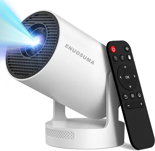 Miniatura 12 de Mini proyector con WIFI 6 y Bluetooth, proyector portátil con soporte 4K 1080P, aplicación incorporada, Android 11, 150 ANSI, corrección trapezoidal