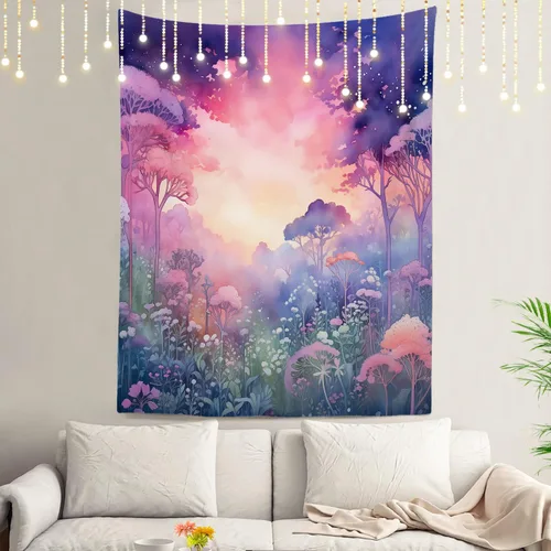 Miniatura 42 de Shrahala Circles Tapestry, Abstract Art With Various Circles Wall Hanging Hd Print Polyester Backdrop For Dorm Room Bedroom 30 X 40 In