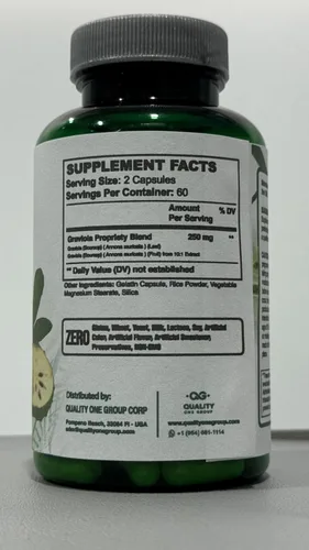 Miniatura 8 de GRAVIOLA MAX - 2500 mg por porción de suplemento de extracto de graviola puro - Guanábana (Annona muricata) - Refuerzo del sistema inmunológico
