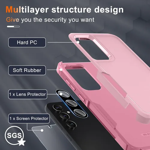 Miniatura 3 de Funda para Samsung Galaxy S23 FE [NO para S23], Cuerpo Completo de Servicio Pesado Resistente a Prueba de Golpes Funda Protectora de Teléfono