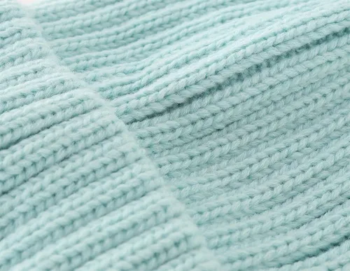 Miniatura 6 de Connectyle Gorro de punto con puños para mujer, gorro de esquí acrílico acanalado elástico para invierno