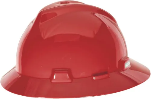 Miniatura 24 de MSA V-Gard Casco de Ala Completa con Suspensión - Carcasa de Polietileno, Protección Superior contra Impactos y Correas de Corona Autoajustables