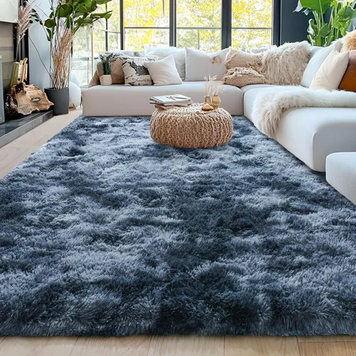 Miniatura 15 de Alfombras de área de 8x10 para sala de estar, alfombra shaggy grande ultra suave y esponjosa para dormitorio, alfombras de felpa mullida Blanco crema