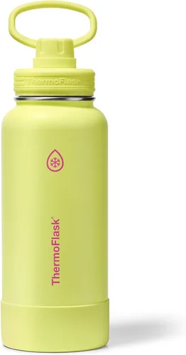 Miniatura 15 de ThermoFlask Botella de agua aislada con tapa de boquilla, a prueba de fugas, botella de agua de acero inoxidable para bebidas frías y calientes
