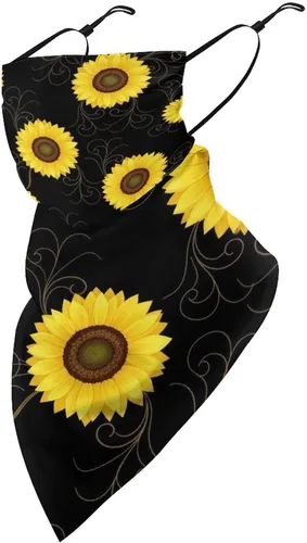 Miniatura 14 de Bufanda triangular reutilizable con cinta elástica para las orejas, protección solar UV