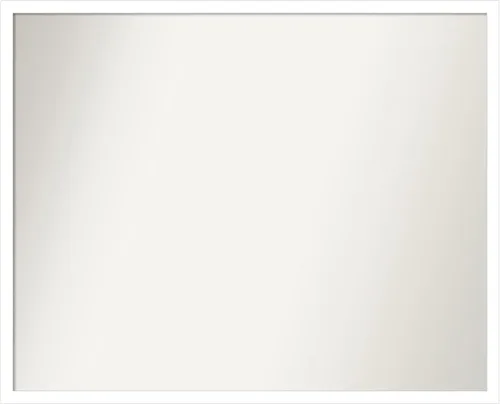 Miniatura 296 de Amanti Art Espejo de baño blanco para sobre el fregadero, 32 x 45 pulgadas, espejo de tocador rectangular blanco esbelto, marco de madera moderno