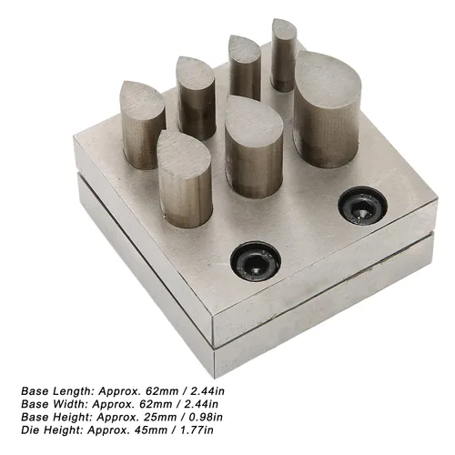 Miniatura 8 de Juego de cortadores de disco de perforación 45 herramientas de acero en forma de gota para hacer joyas, herramientas de formación de perforaciones