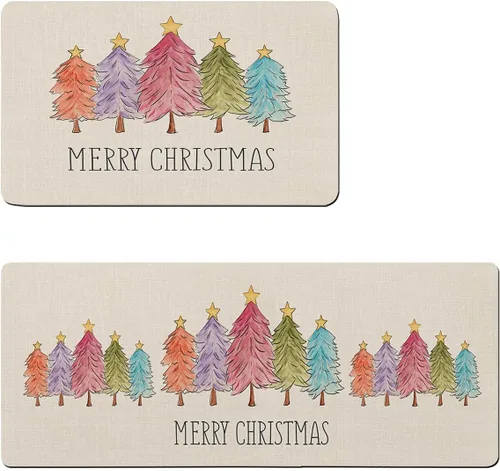Miniatura 6 de Tapete de baño de Navidad para bañera, antideslizante, de secado rápido y absorbente, tierra de diatomeas, fregadero, dormitorio, cocina, tapete
