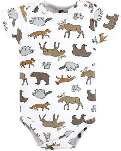 Miniatura 5 de Hudson Baby Body unisex de algodón para bebé, Animal Adventure, 9-12 meses, Animal Adventure
