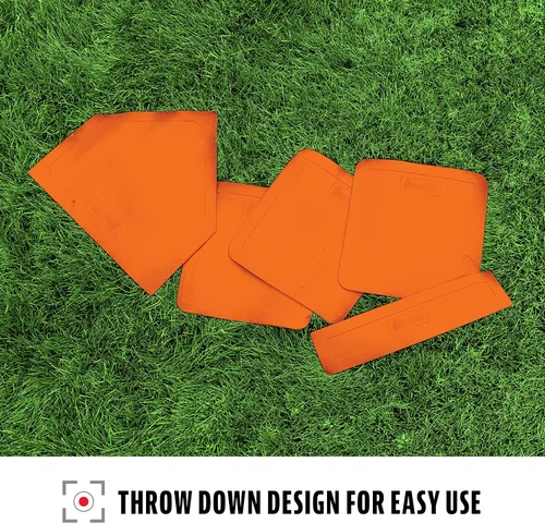 Miniatura 4 de Franklin Sports MLB Throw Down Baseball Bases with Home Plate + Pitcher's Rubber - Backyard Rubber Base Set Perfect for Baseball, Teeball + Kickball