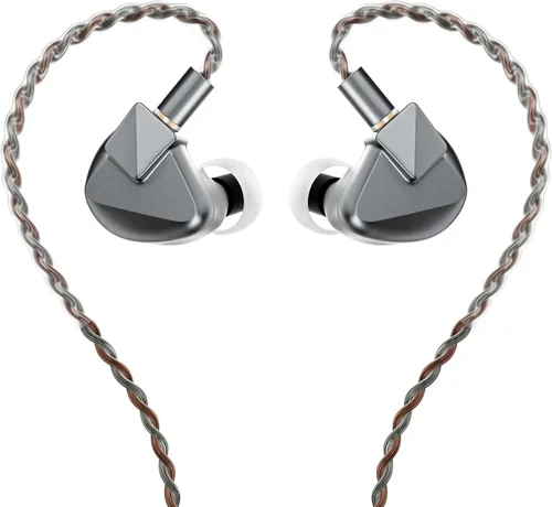 Miniatura 10 de Letshuoer S12 Ultra Auriculares Intraaurales con Controlador Plano de 14.8mm IEM, Auriculares HiFi con Cable Desmontable de 392 Hilos Chapado en Moca