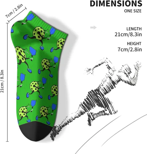 Miniatura 4 de devor Mens No Show Socks Low Cut Socks Men Hidden Sock Fashion PICKLEBALL Socks