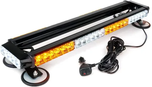 Miniatura 8 de Xprite Barra de Luces Estroboscópicas Intermitentes LED COB Ámbar para Techo de Doble Cara de 21" de Alta Visibilidad Luces de Baliza de Advertencia