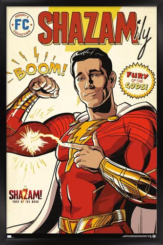 Miniatura 8 de Trends International DC Comics Movie Shazam! Fury of the Gods - Póster de pared de cómic, 22.4 pulgadas de largo x 14.7 pulgadas, versión enmarcada