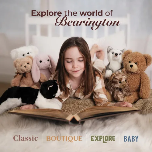 Miniatura 5 de Bearington - Animal de peluche de pingüino de corazón precioso, animal de peluche de San Valentín con piel suave, adorable regalo de peluche