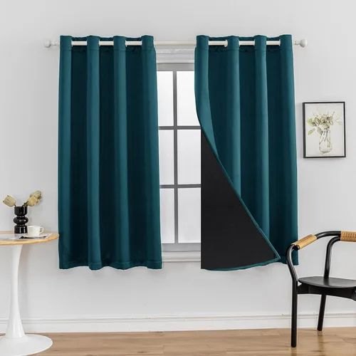 Miniatura 25 de Anytime Juego de 2 paneles de cortinas 100% opacas, con aislamiento térmico para dormitorio, paneles de sombreado completo