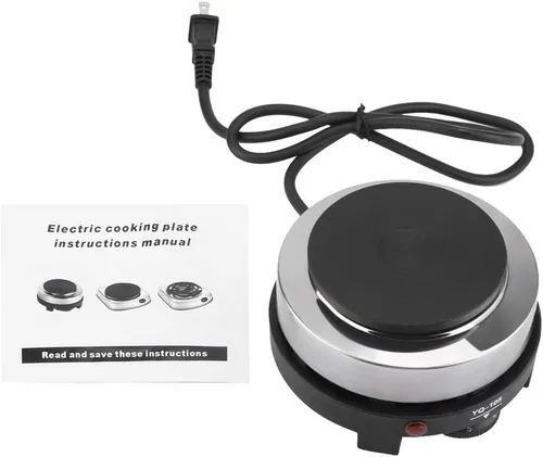 Miniatura 9 de Mini estufa, mini estufa eléctrica portátil de 500 W, calentador de hogar multifunción (enchufe de EE. UU. 110 V), adecuado para la sopa