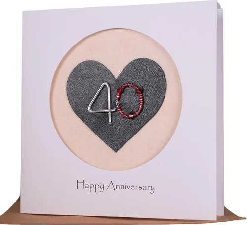 Miniatura 10 de Camellia Bees Tarjeta de aniversario de boda del primer año para ella él, tarjeta de aniversario hecha a mano para esposa, marido, pareja (1st)