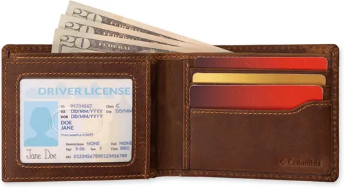 Miniatura 42 de Columbia Billetera plegable para hombre, múltiples ranuras para tarjetas, ventana de identificación