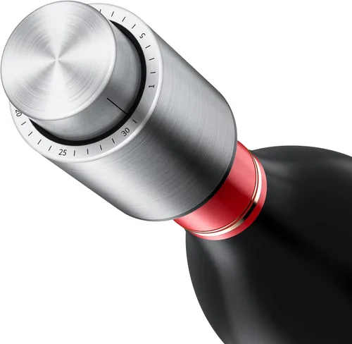 Tapones para botellas de vino, tapón de vino al vacío 2 en 1, ahorradores de vino de acero inoxidable, conservador de vino reutilizable, tapones de