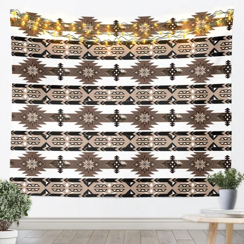 Miniatura 14 de Tapiz de vaca de las tierras altas, tapices aztecas nativos del suroeste, animales de granja, arte exótico nórdico, atrapasueños, arte de pared