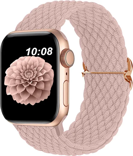 Miniatura 23 de Compatible con la Correa de Apple Watch 38mm 40mm 41mm 42mm 44mm 45mm 46mm 49mm para Mujeres y Hombres, Correa de Apple Watch Elástica y Trenzada